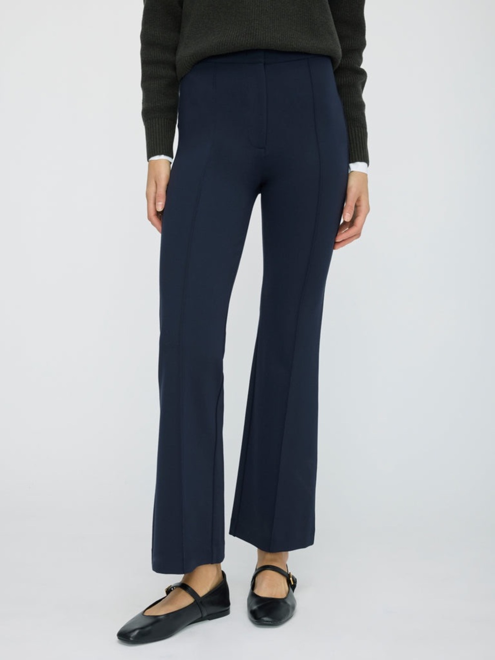 Kit and Ace Navy Blue Serenity Pull-On Ankle Pants - Large